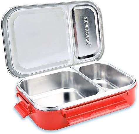 slim lunch box steel|steel lunch box 4 containers.